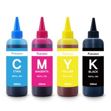 fullcolors 三星全型號相容補充墨水 250ml 4色, 1套, 黑色, 藍色, 黃色, 紅色