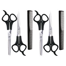 두림스 가정용 미용 가위 3종 세트, 2개, 블랙