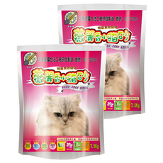 國際貓家 薇麗香水貓砂 - 特級長效細球砂 100%天然膨潤土 7.5kg 台灣生產, 蜜桃香, 2袋