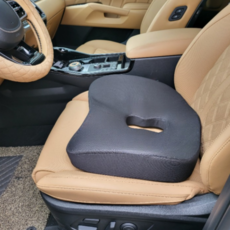 GoKei 車用記憶棉坐墊, 黑色, 1個