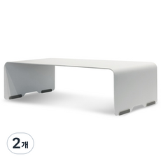 일렉싱크 높은 철제 모니터 받침대 370mm, 퓨어 화이트, 2개