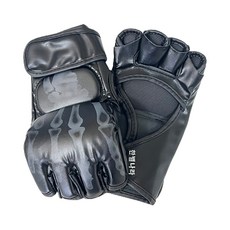 柔術拳擊戰鬥機訓練陪練手套雙手佩戴, 幽靈黑