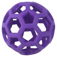 Petmate jw 橡膠洞洞球 漏食玩具, #43111 顏色隨機, 1個, 中