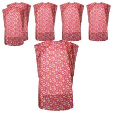 Rosa Home 多用途圍兜, 中花 紅色, 6個