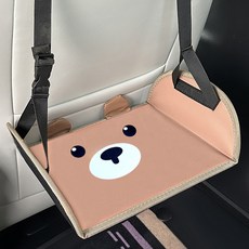 WONDER PAPA 幼兒用可愛角色汽車座椅腳踏板, 1個, 舒適的泰迪熊