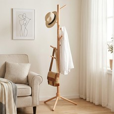 코멧 홈 원목 스탠드 옷걸이