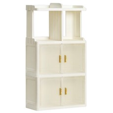 ONE HOUSE 澄石自由拼接折疊收納櫃 2櫃1架 OH-R107-A, 白色