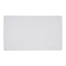 新錸家居 TPE浴室防滑墊/可拼接真空吸盤地墊, 1個, 簡約白