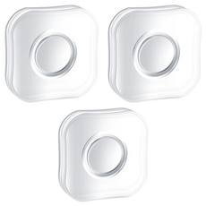 강력 차량용 논슬립 매직 나노 패드 휴대폰 거치대 사각, 3개, 투명