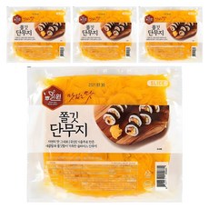 뿌리원 쫄깃 단무지, 1kg, 4개