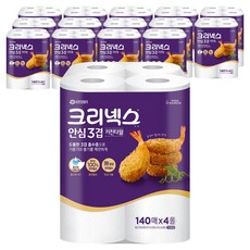 크리넥스 안심 3겹 키친타올, 140매, 60개