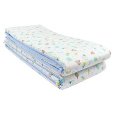 PUKU 藍色企鵝 好朋友床圍組, 水色, 1組