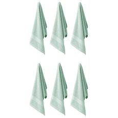 純棉毛巾, 薄荷綠, 6條