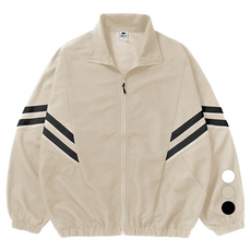 엠씨티 남녀공용 더블라인 오버핏 바람막이 자켓