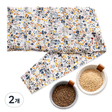 紅豆決明子糙米熱敷袋 白色田野, 2個