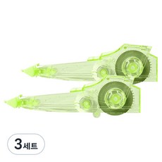 deLi 得力 馬卡龍修正帶白色補充芯組合, 綠色, 3套