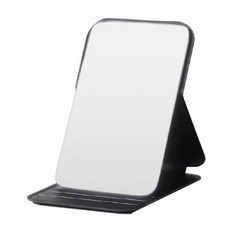 大號 20.2x15.5x0.7cm 213g 黑色 便攜化妝鏡, 1個