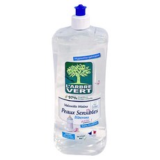 L'ARBRE VERT 濃縮洗碗精 敏肌專用 兒童餐具適用, 750ml, 1個