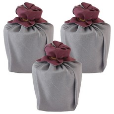 고서임의 함초소금 원형용기 꽃매듭 은비보라, 300g, 3개