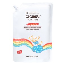 IVLY nature 衣物柔軟精補充包 蓮花香, 1.2L, 1包