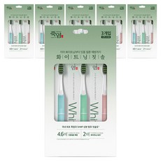 죽염 화이트닝 칫솔, 3개입, 6개