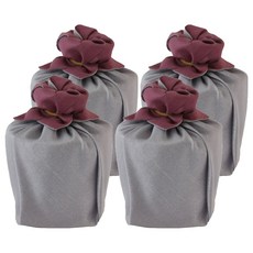 고서임의 함초소금 원형용기 꽃매듭 은비보라, 300g, 4개