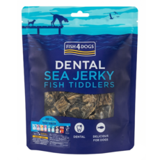 FISH4DOGS 潔牙魚皮點心, 小丁, 115g, 1包