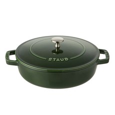 staub Sisterre雙耳鍋, 24cm, 羅勒綠, 1個