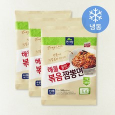 면사랑 볶음짬뽕면 1인분 (냉동), 368g, 3개
