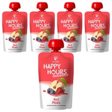 Happy Hours 生機纖果飲 蘋果/藍莓/草莓, 100g, 5入