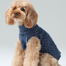 PEHOM 寵物毛衣背心 狗狗保暖針織衫 時尚寵物服飾, s, 冰藍, 1入