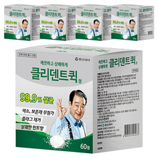 클리덴트 퀵 정 틀니세정제, 60개입, 5개