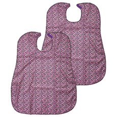 Rosa Home 多用途圍兜, 小花 紫紅色, 2個