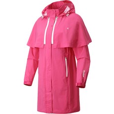 Cleveland GOLF 女式斗篷可拆卸接縫密封防水塗層狩獵雨衣 CGWRS211020, 粉色的