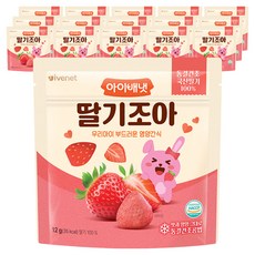아이배냇 딸기 조아 과일칩, 12g, 16개
