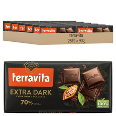 terravita 70% 黑巧克力, 90g, 26片