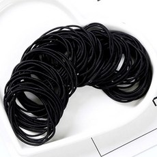 캐런 3줄 머리끈 100p + 휴대용 지퍼 파우치백 세트 cl886