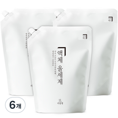 Homekeeping 纖維洗衣精補充包, 6個, 1L