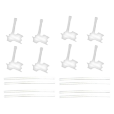 Richell 利其爾 AQ吸管杯替換飲用杯 2入+吸管 2入組 S-2, 8組, 單色