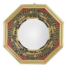 木質凸面八卦鏡, 混合顏色