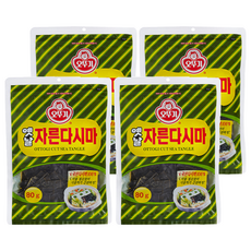 오뚜기 옛날 자른 다시마, 80g, 4개