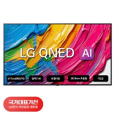 [국대가전 대축제] LG전자 4K UHD QNED TV, 217cm(86인치), 86QNED65ABA, 벽걸이형, 방문설치