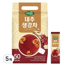 자연생각 대추 생강차, 18g, 50개입, 5개