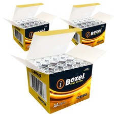 벡셀 알카라인 AA 건전지, 20개입, 3개