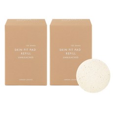 Urban Leaves 非漂白皮膚貼合墊補充裝類型 120p, 120片, 2盒