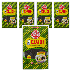오뚜기 해조류 다시마, 100g, 5개