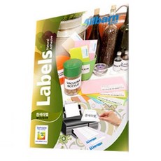 올바른라벨 레이저 잉크젯 공용 원형 라벨지, 48칸, 100개