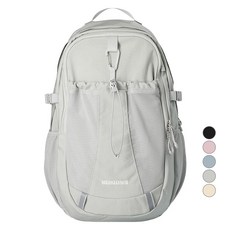 NEIKIDNIS 男女通用鉤環網眼後背包, 灰色