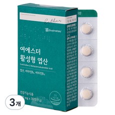 에스더포뮬러 여에스더 활성형 엽산 9g, 30정, 3개 30정, 3개