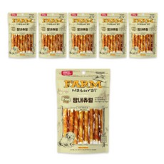 팜내츄럴 강아지 사사미 크런치 발포껌 S 8p, 혼합맛(소가죽/닭고기), 60g, 6개